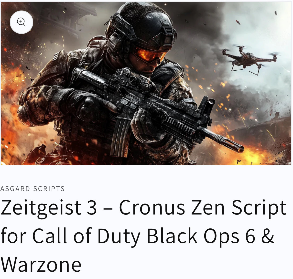 Zeitgeist 3 COD🔥 – Zen Script Store