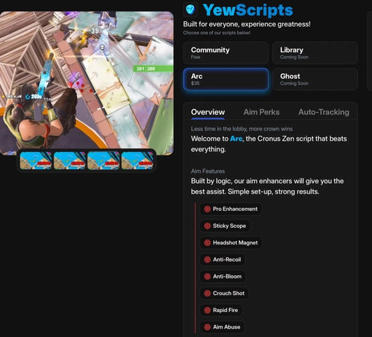 Fortnite Arc by Yew scripts!🔥